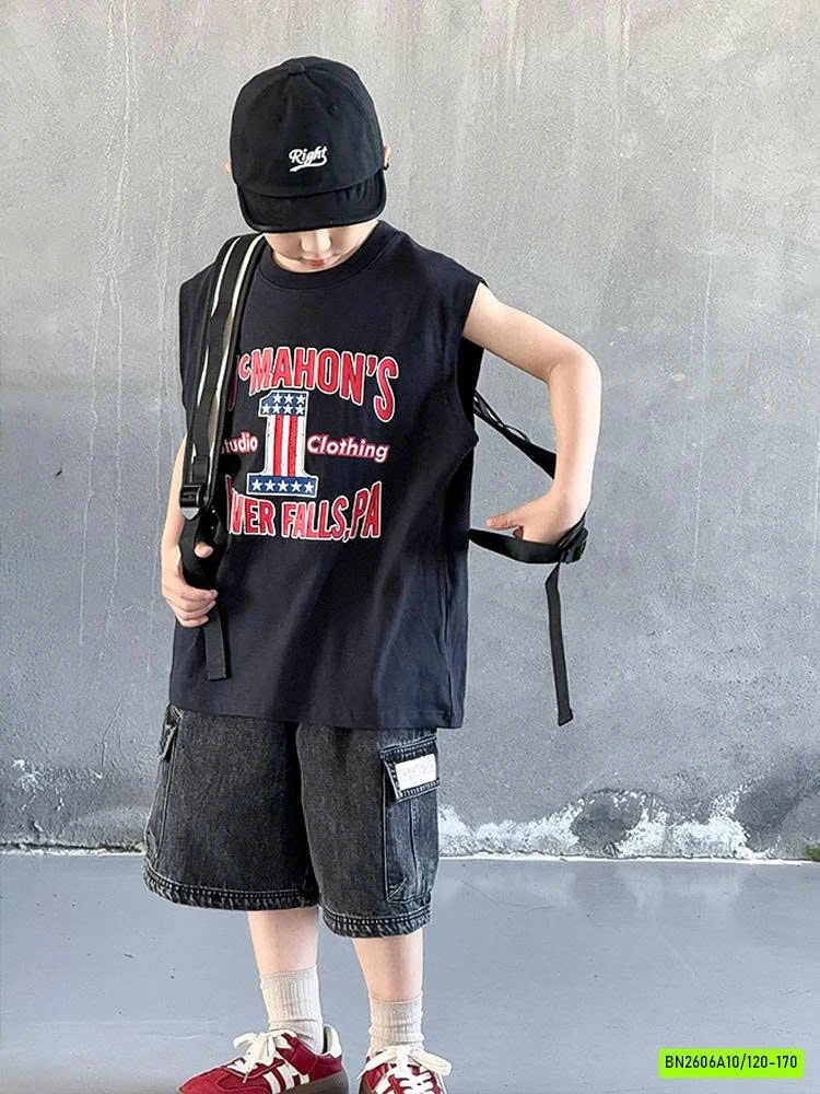 TANKTOP IN CHỮ SỐ 1 SZ ĐẠI