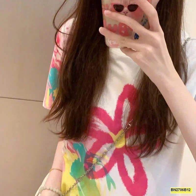 ÁO PHÔNG HOA SẮC MÀU TRẺ TRUNG