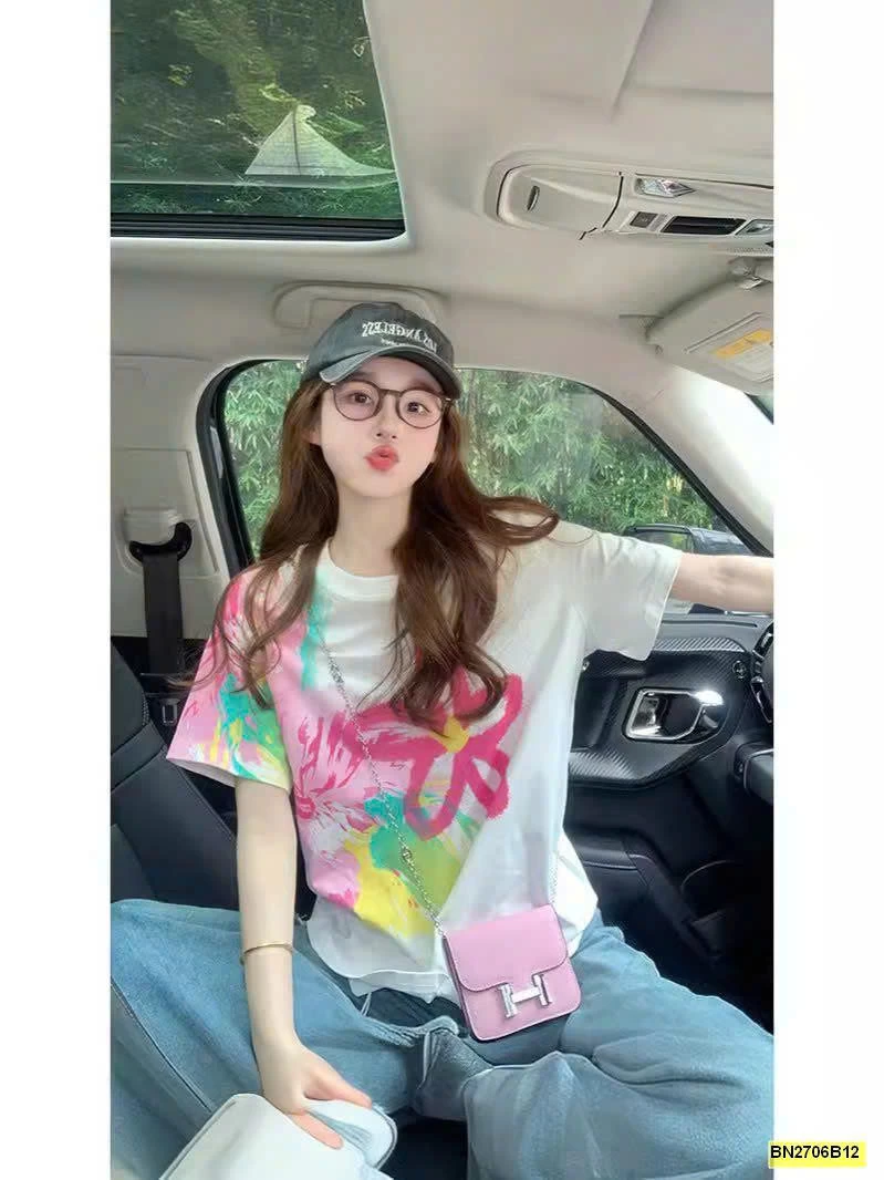 ÁO PHÔNG HOA SẮC MÀU TRẺ TRUNG