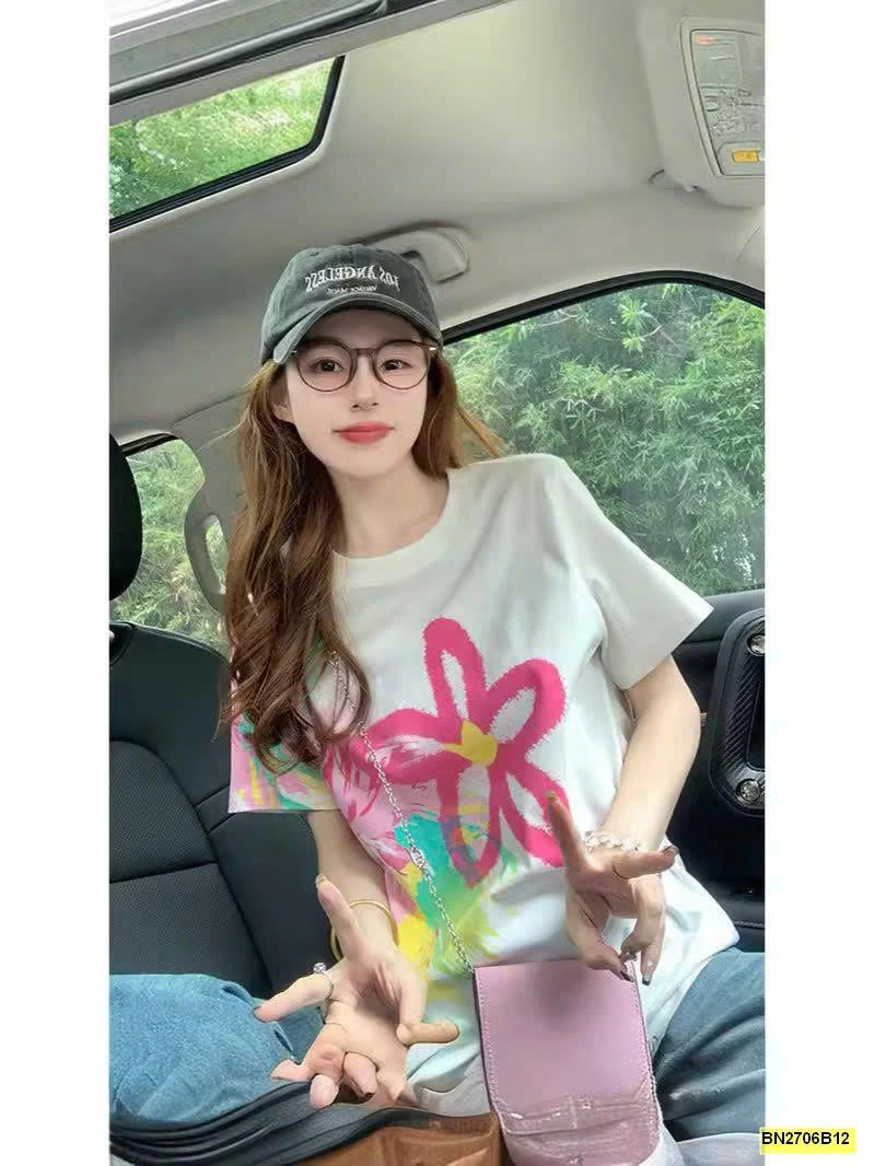 ÁO PHÔNG HOA SẮC MÀU TRẺ TRUNG