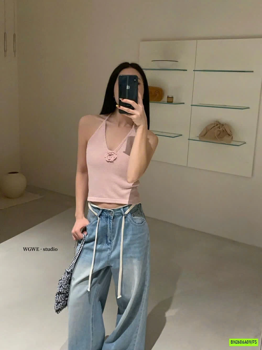 ÁO YẾM MONTOGHI GẤN HOA WG.WE