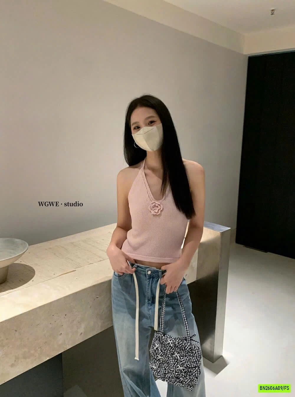 ÁO YẾM MONTOGHI GẤN HOA WG.WE