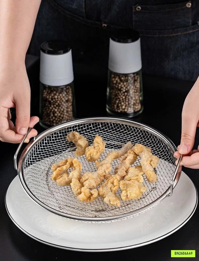 KHAY INOX KÈM VỈ LƯỚI