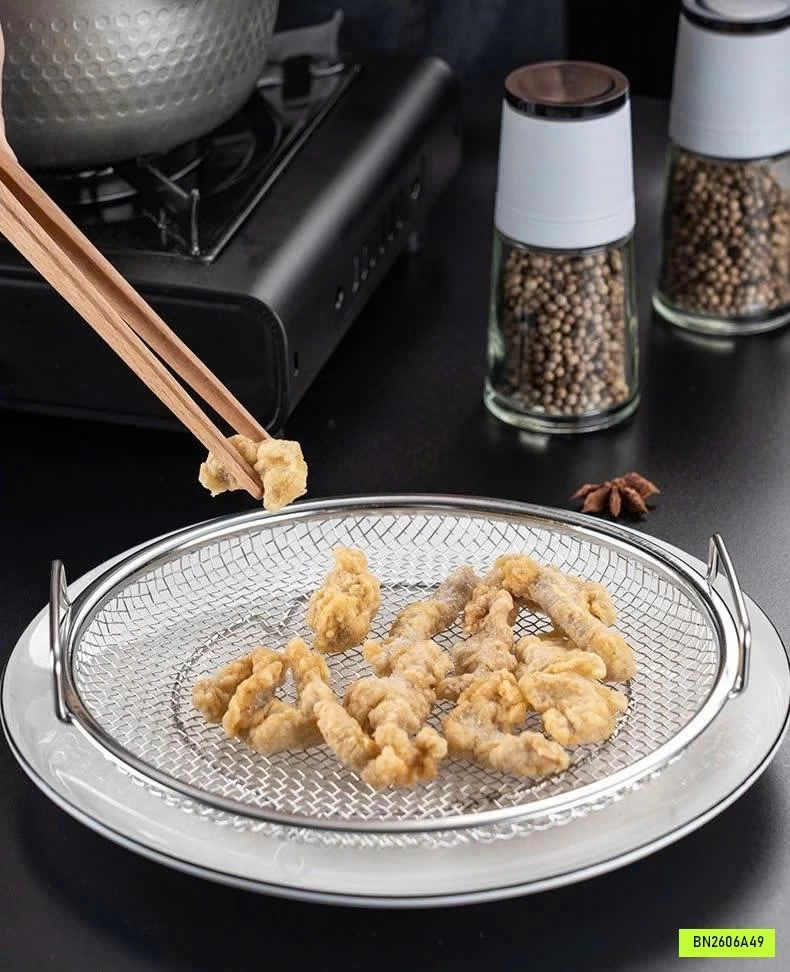 KHAY INOX KÈM VỈ LƯỚI