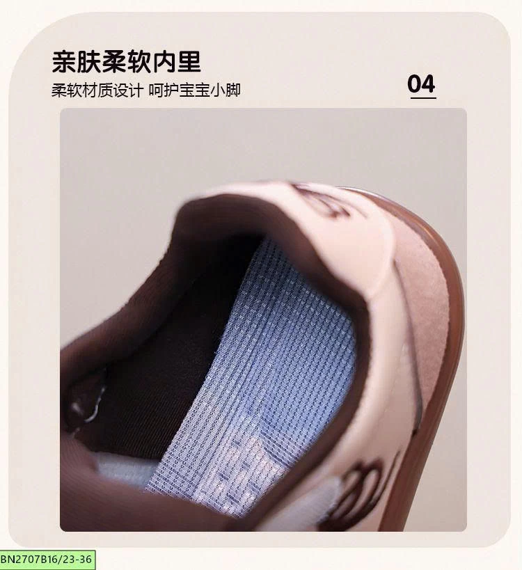Giày sneaker bé gái đính nơ