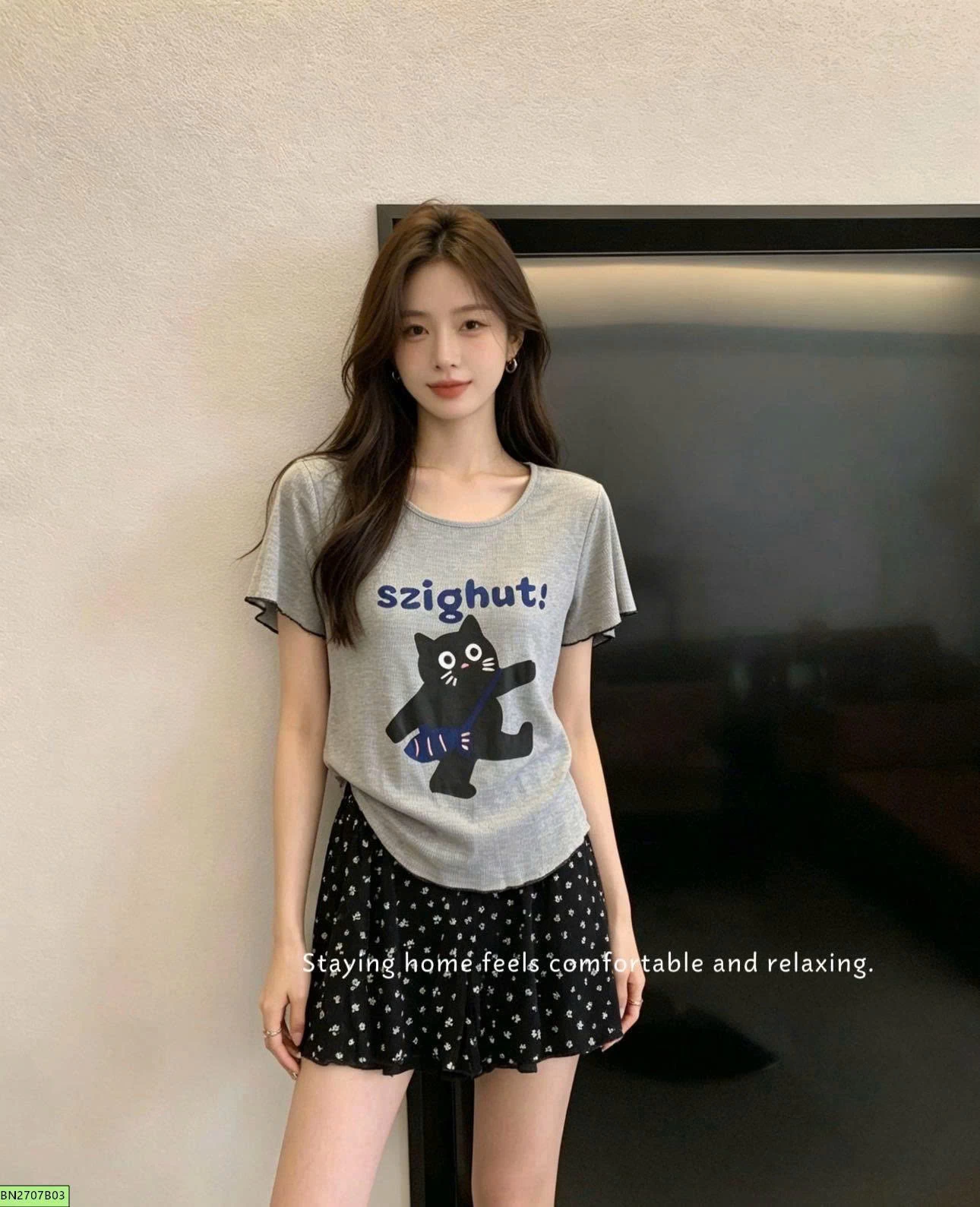 ĐỒ NGỦ HOẠ TIẾT KÈM BRA