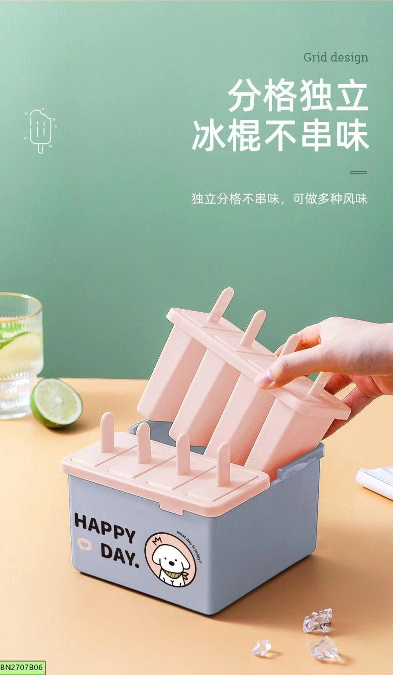 HỘP NHỰA LÀM KEM HAPPY