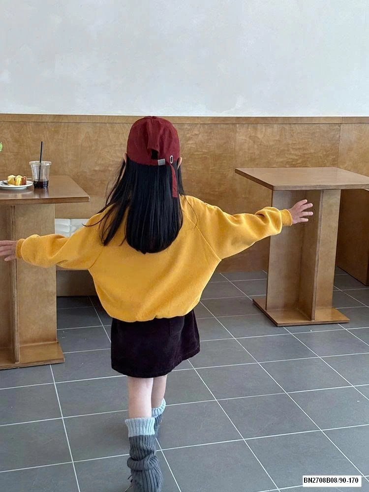 ÁO NỈ CHỮ BÉ GÁI AMBB 25F021