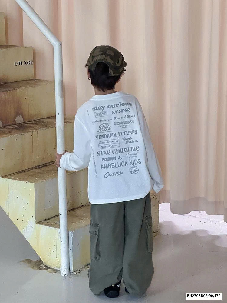 ÁO THUN AMBB DÀI TAY IN CHỮ LƯNG 25F116