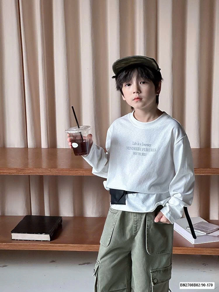 ÁO THUN AMBB DÀI TAY IN CHỮ LƯNG 25F116