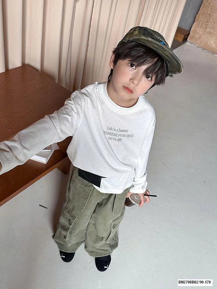 ÁO THUN AMBB DÀI TAY IN CHỮ LƯNG 25F116