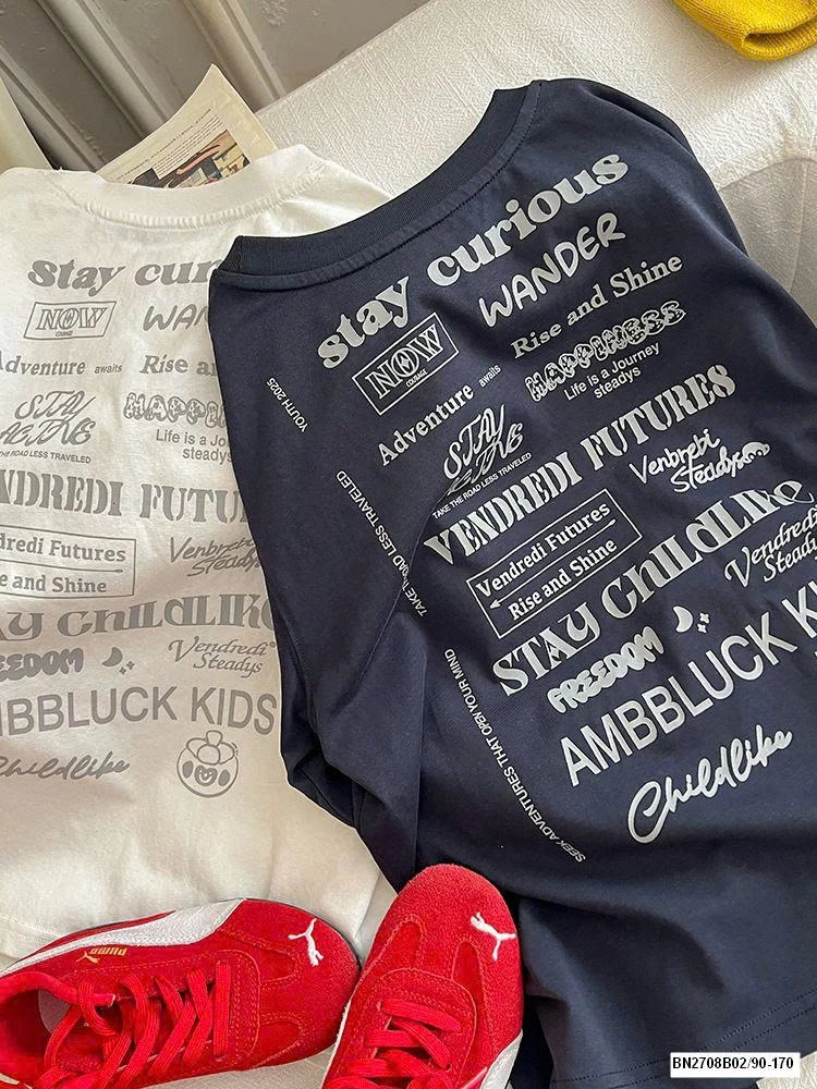 ÁO THUN AMBB DÀI TAY IN CHỮ LƯNG 25F116