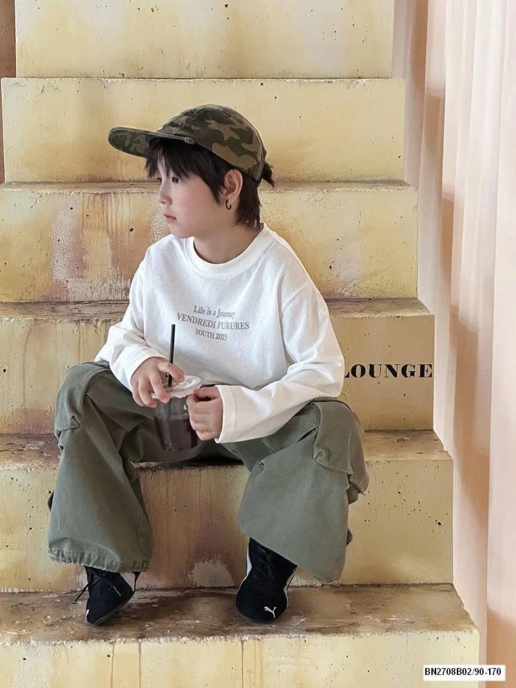 ÁO THUN AMBB DÀI TAY IN CHỮ LƯNG 25F116