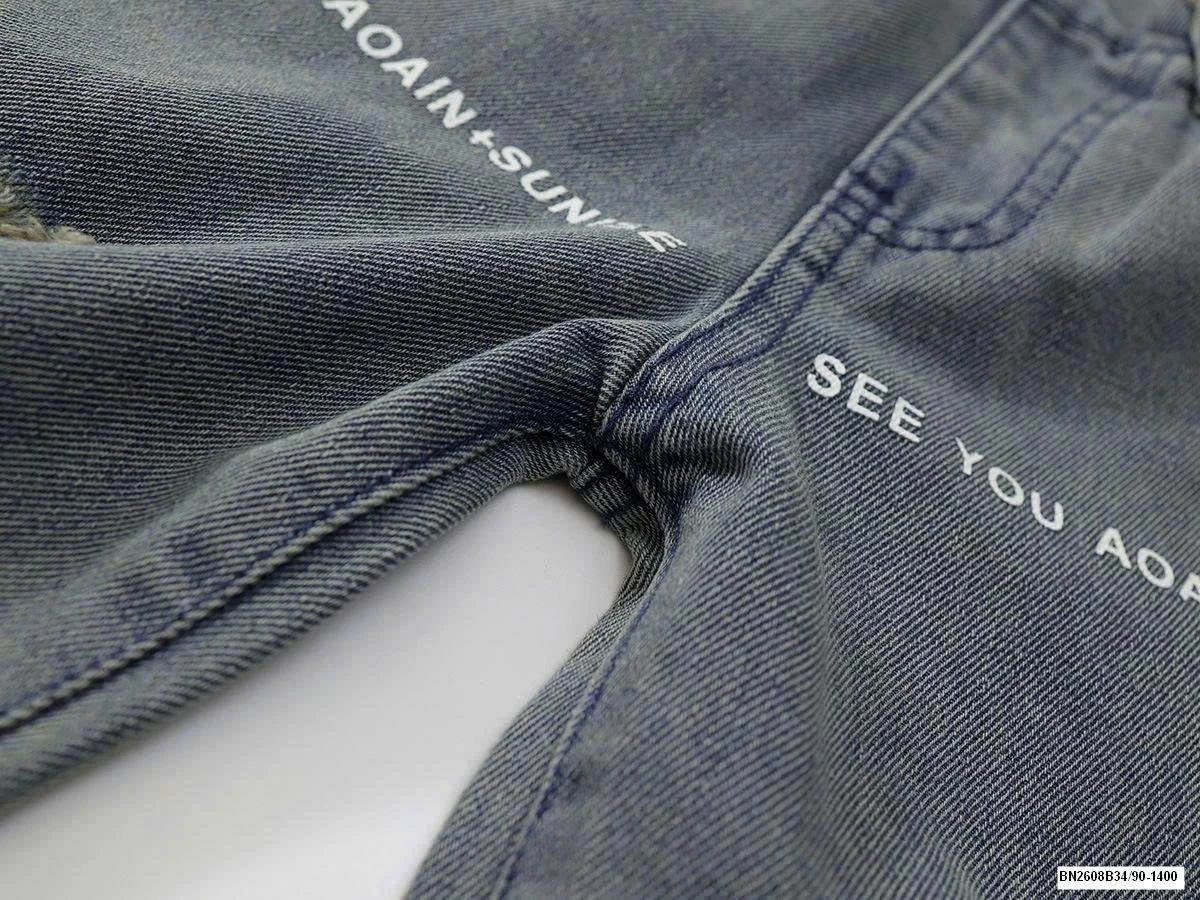 QUẦN JEAN RÁCH ỐNG ĐỨC PREMIUM