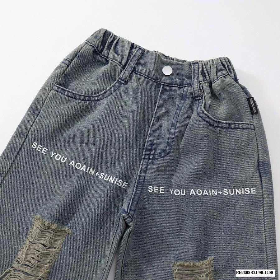 QUẦN JEAN RÁCH ỐNG ĐỨC PREMIUM
