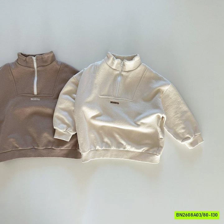 ÁO NỈ VINTAGE KHÓA CỔ