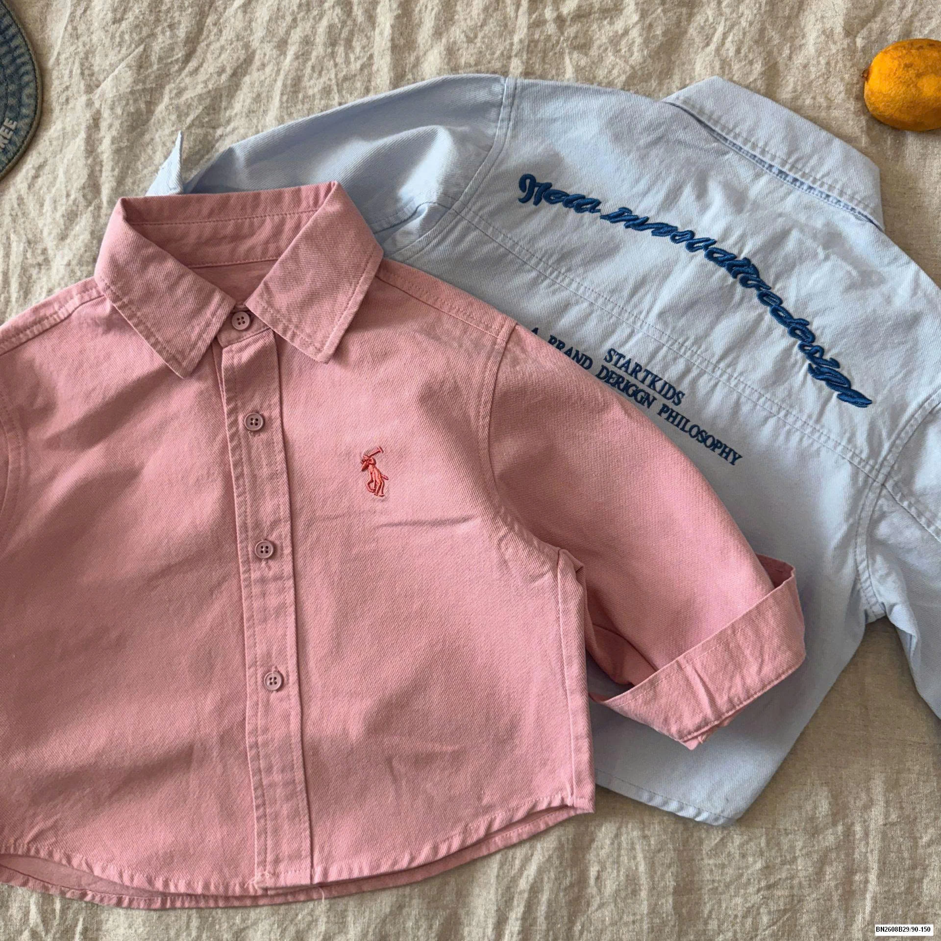 ÁO SƠ MI THÊU CHỮ NỔI