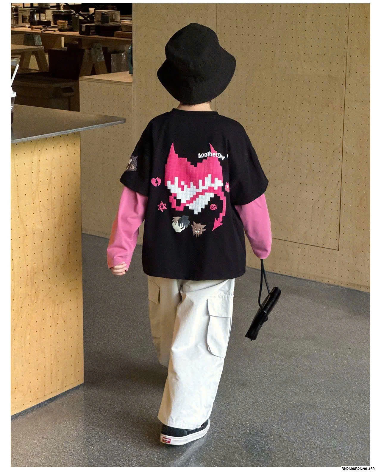 ÁO DÀI TAY HỌA TIẾT AOAOKIDS BT