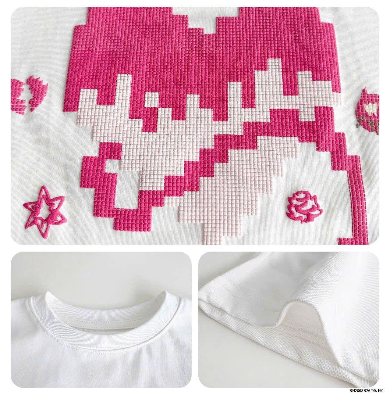 ÁO DÀI TAY HỌA TIẾT AOAOKIDS BT