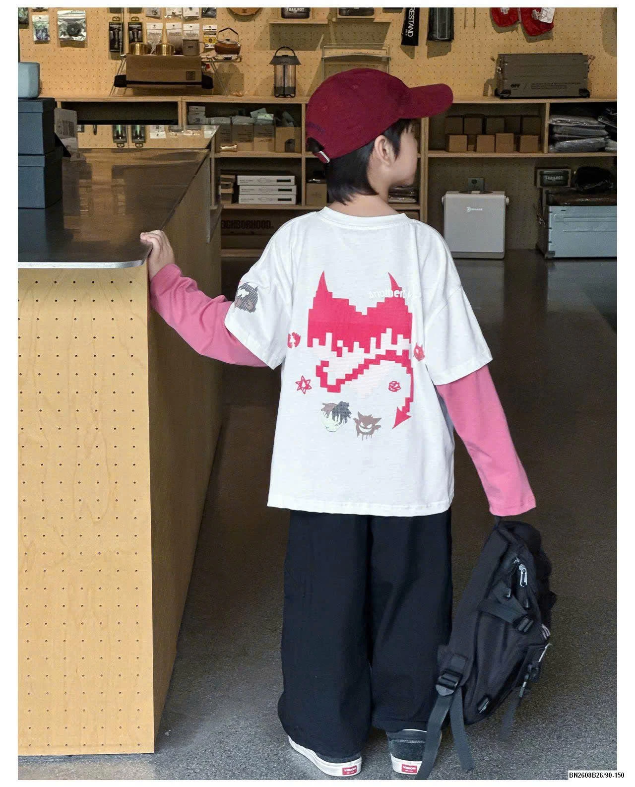 ÁO DÀI TAY HỌA TIẾT AOAOKIDS BT