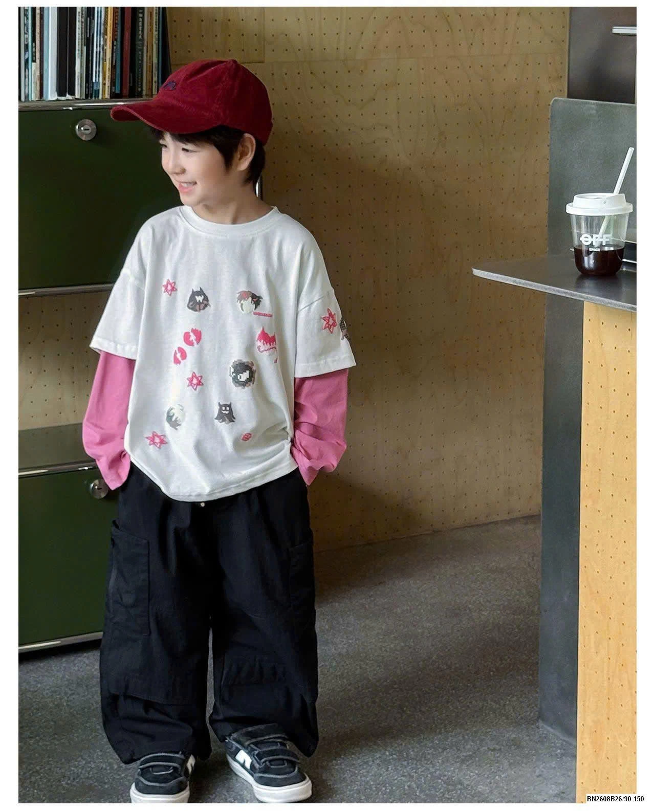 ÁO DÀI TAY HỌA TIẾT AOAOKIDS BT