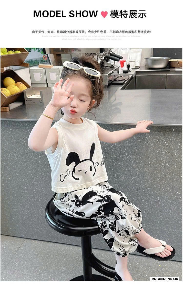 BỘ CÚN SÁT NÁCH DÁNG CROPTOP BÉ GÁI