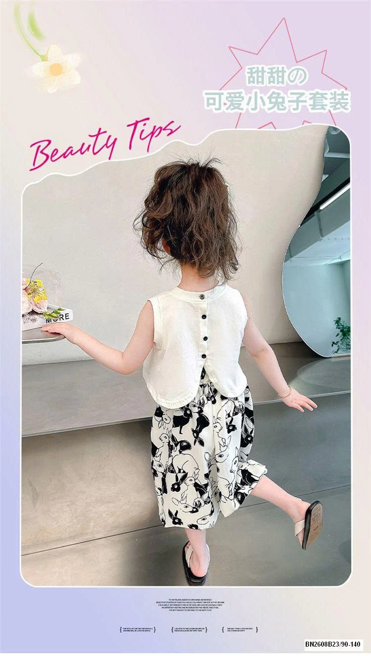 BỘ CÚN SÁT NÁCH DÁNG CROPTOP BÉ GÁI