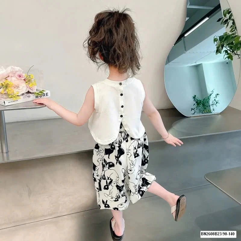 BỘ CÚN SÁT NÁCH DÁNG CROPTOP BÉ GÁI