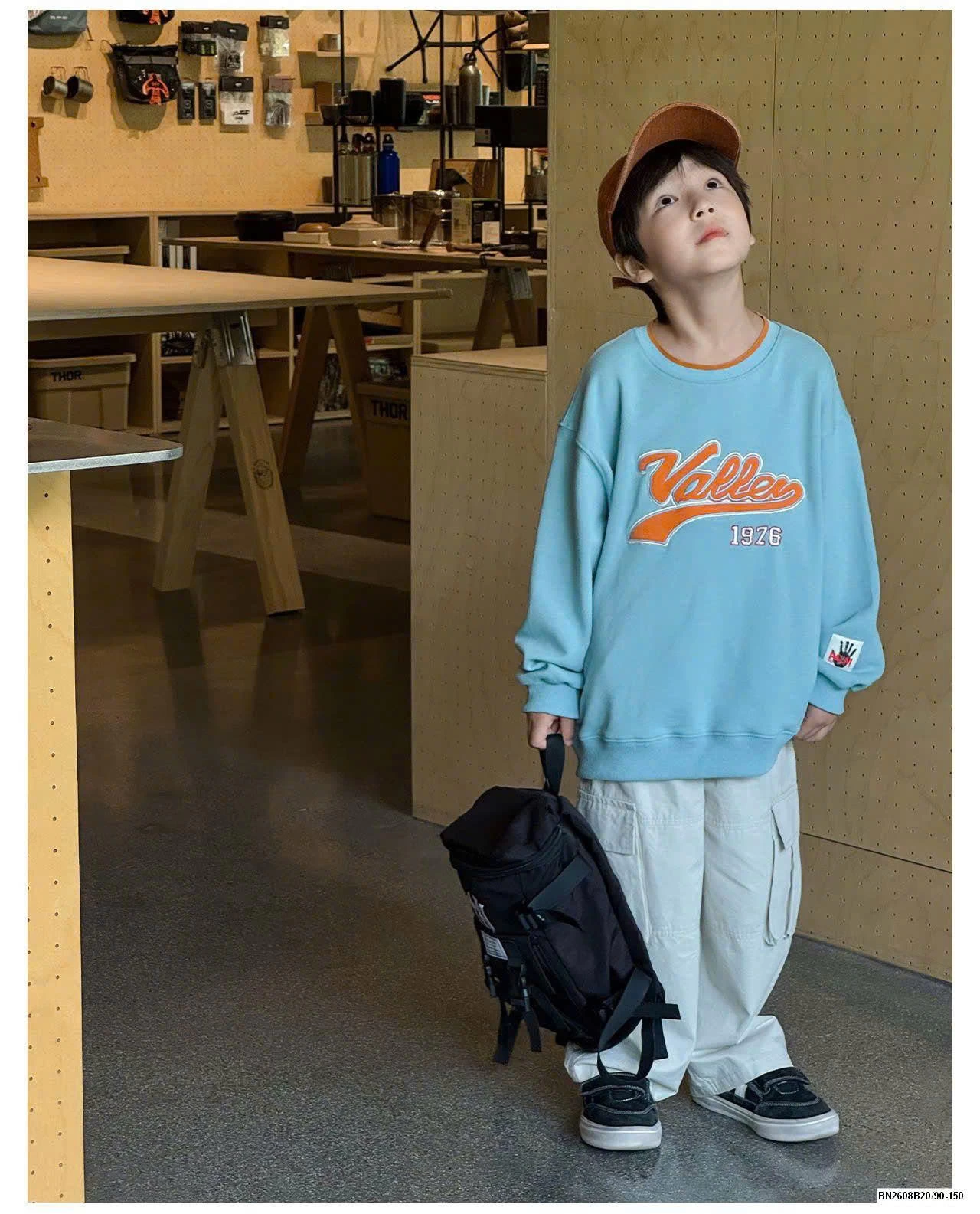 ÁO NỈ CHỮ AOAOKIDS BT