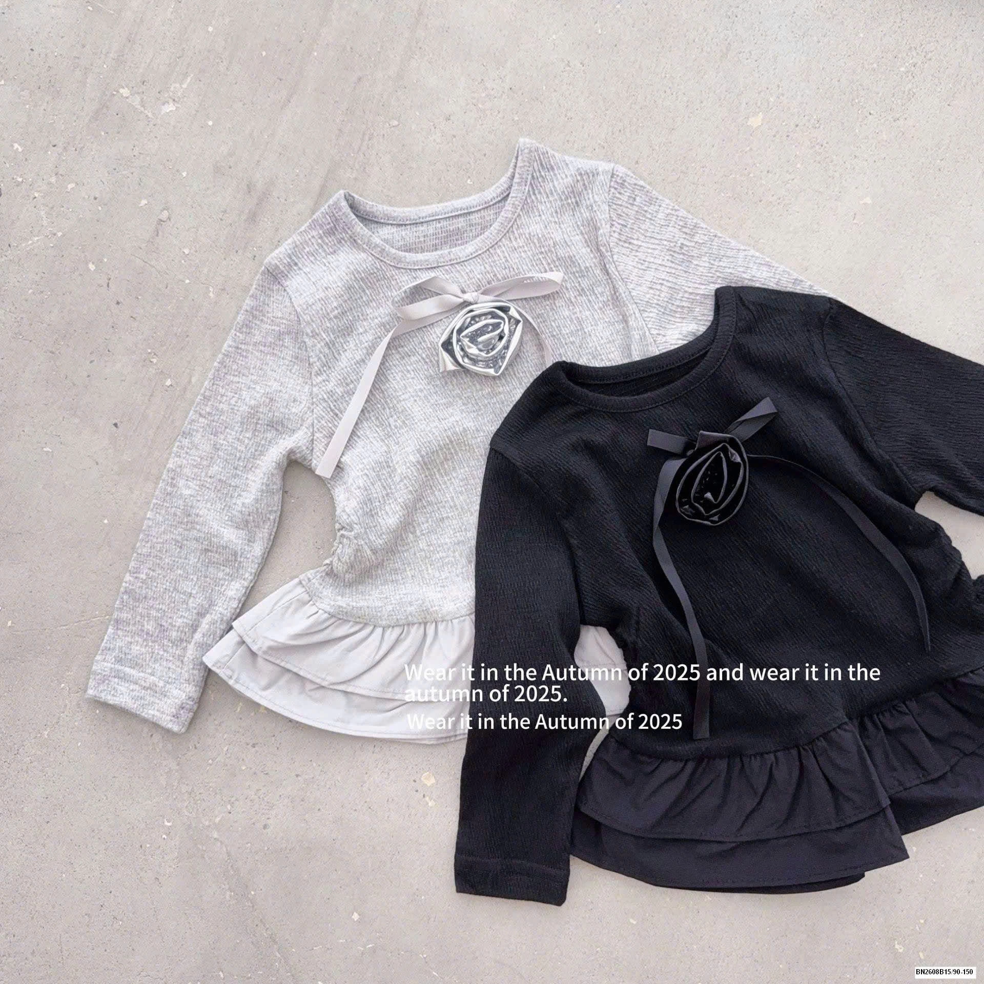 ÁO DÀI TAY ĐÍNH HOA PHỐI BÈO