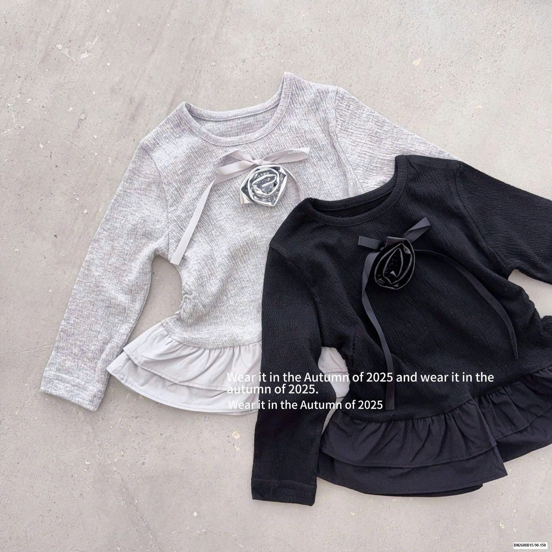 ÁO DÀI TAY ĐÍNH HOA PHỐI BÈO