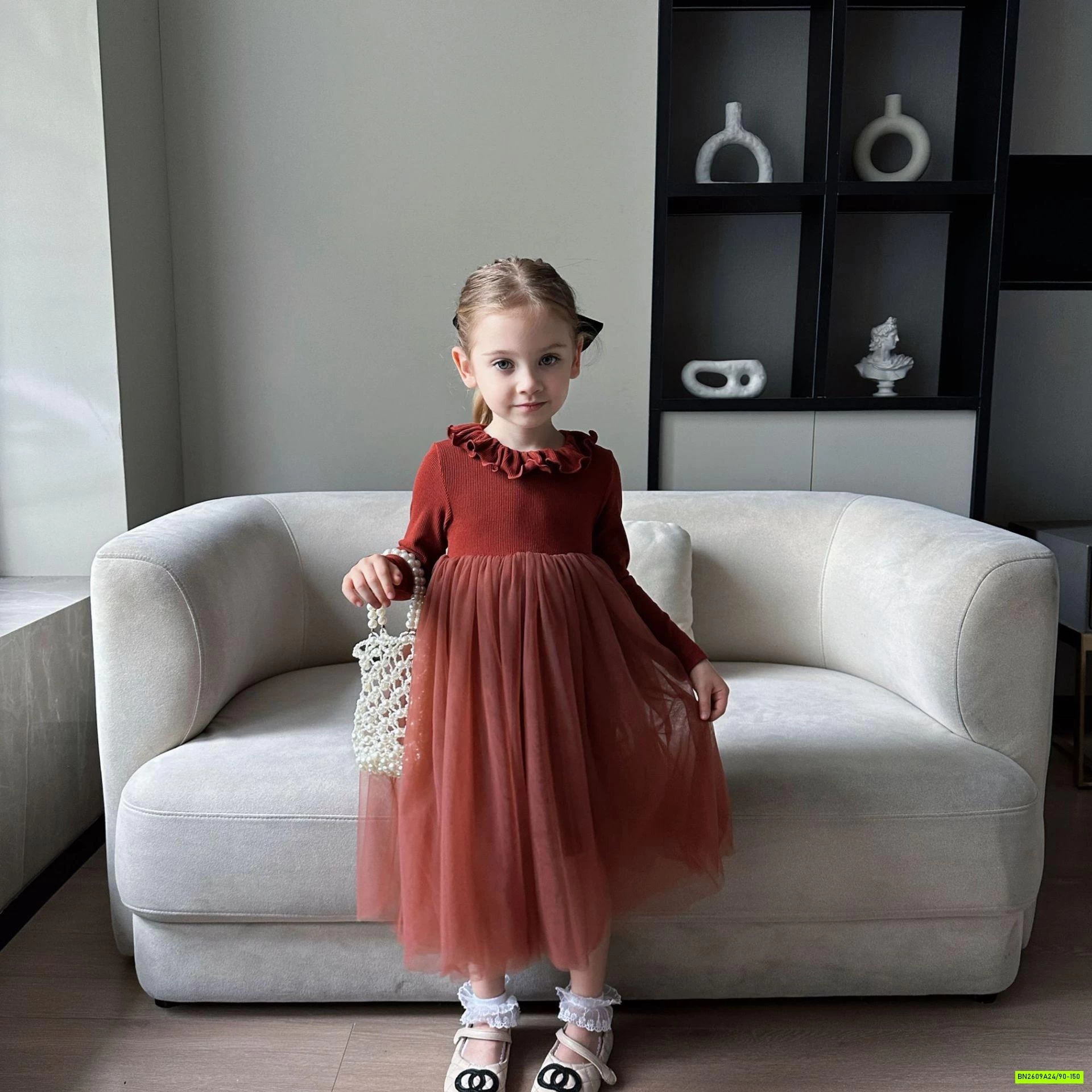 ĐẦM PHỐI CHÂN VOAN CỔ PETERPAN