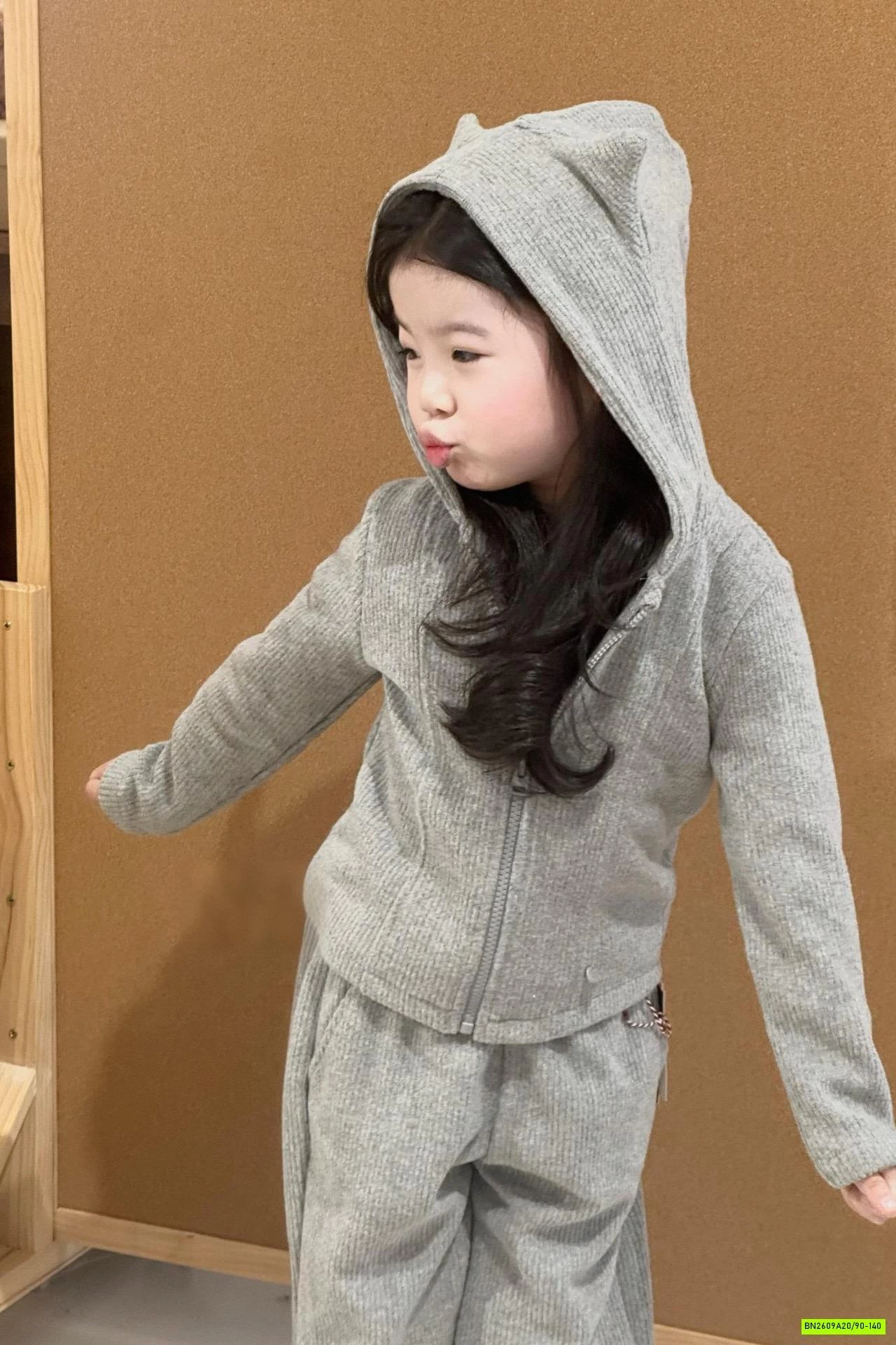 BỘ NỈ ÁO KHOÁC LIỀN MŨ