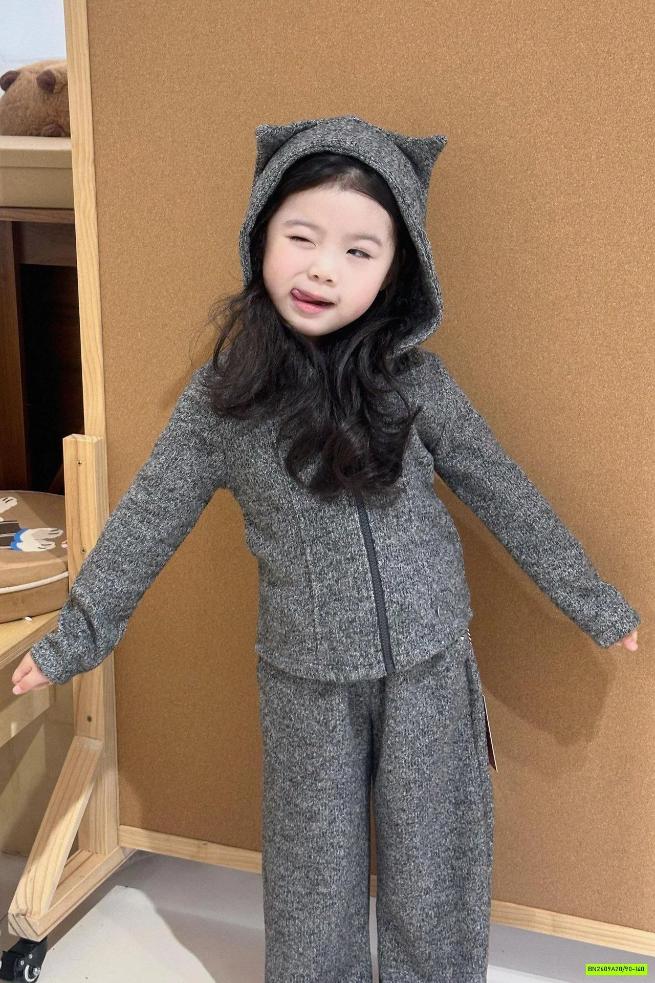 BỘ NỈ ÁO KHOÁC LIỀN MŨ