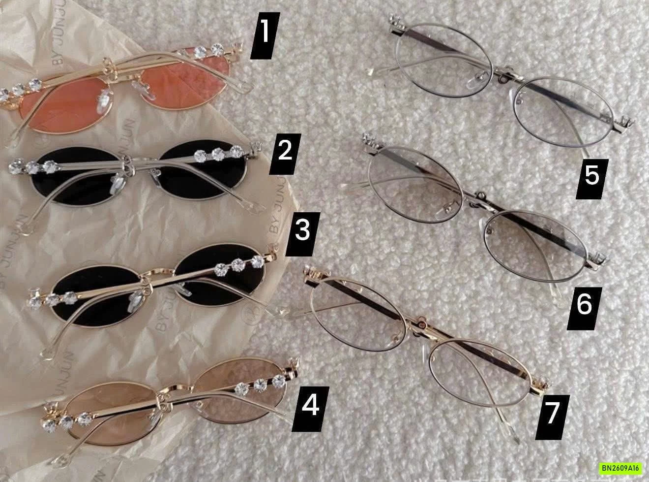 KÍNH RÂM GỌNG GẮN ĐÁ