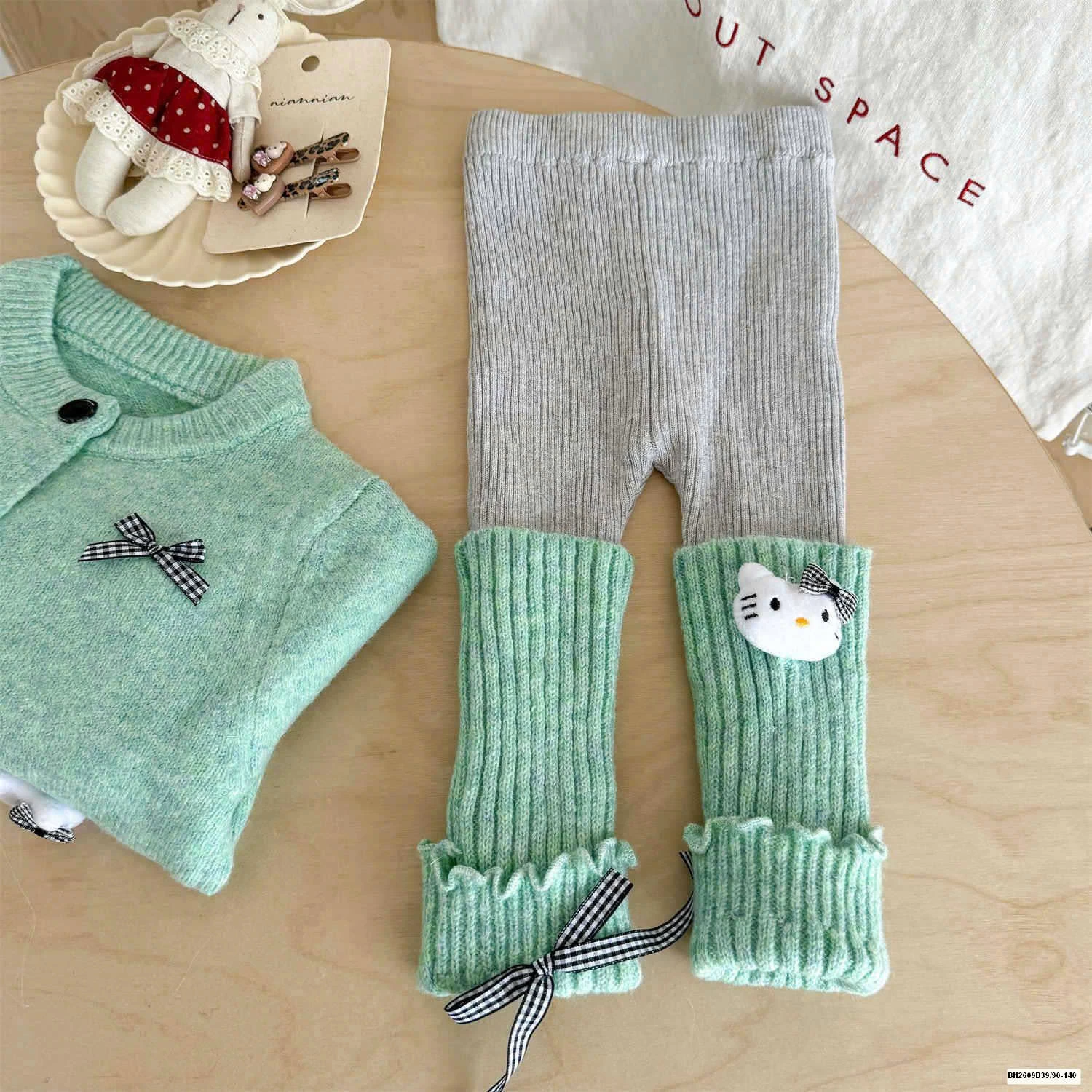 Set áo cardigan kitty hàn quốc