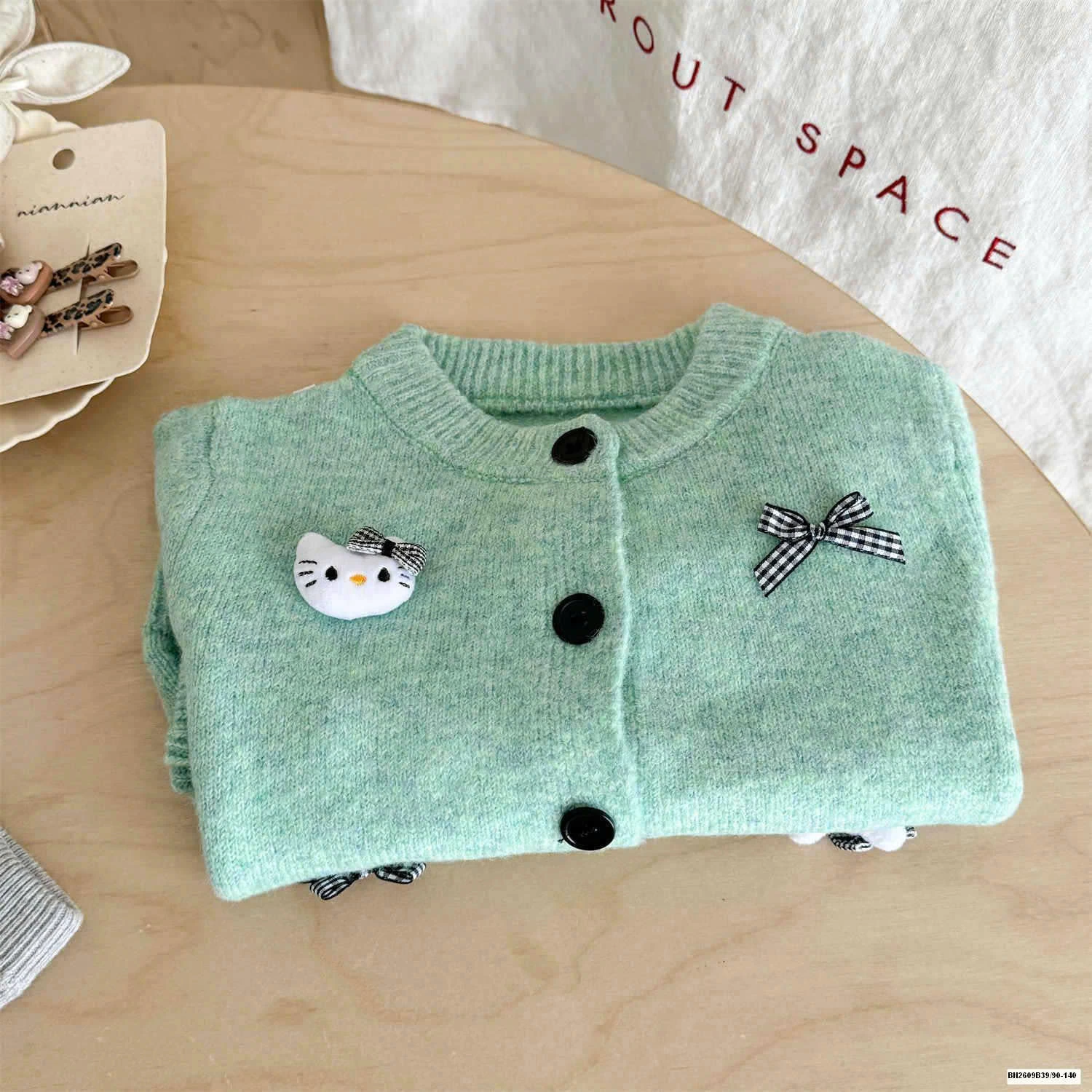 Set áo cardigan kitty hàn quốc