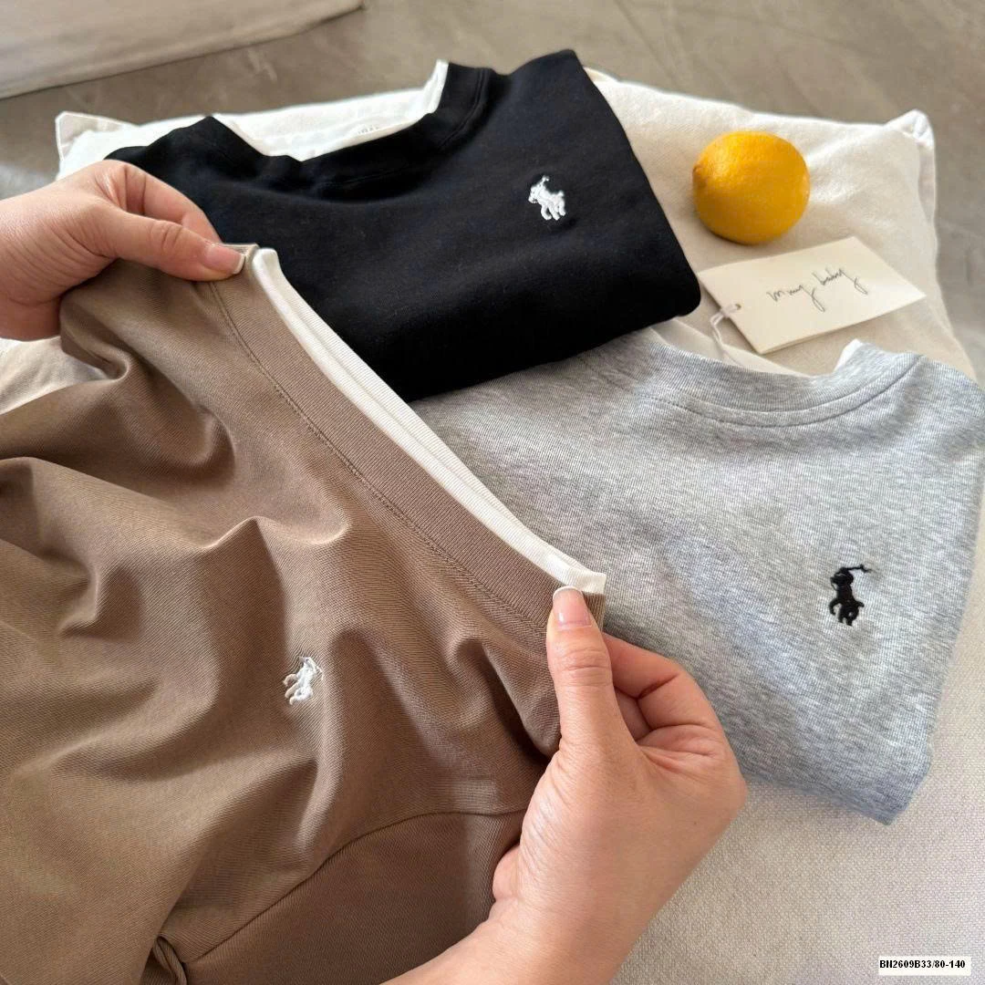 ÁO THUN TRƠN GIẢ 2 LỚP LOGO