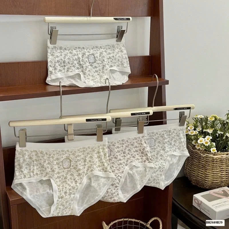 SET 4 QUẦN LÓT HOA NHÍ NỮ