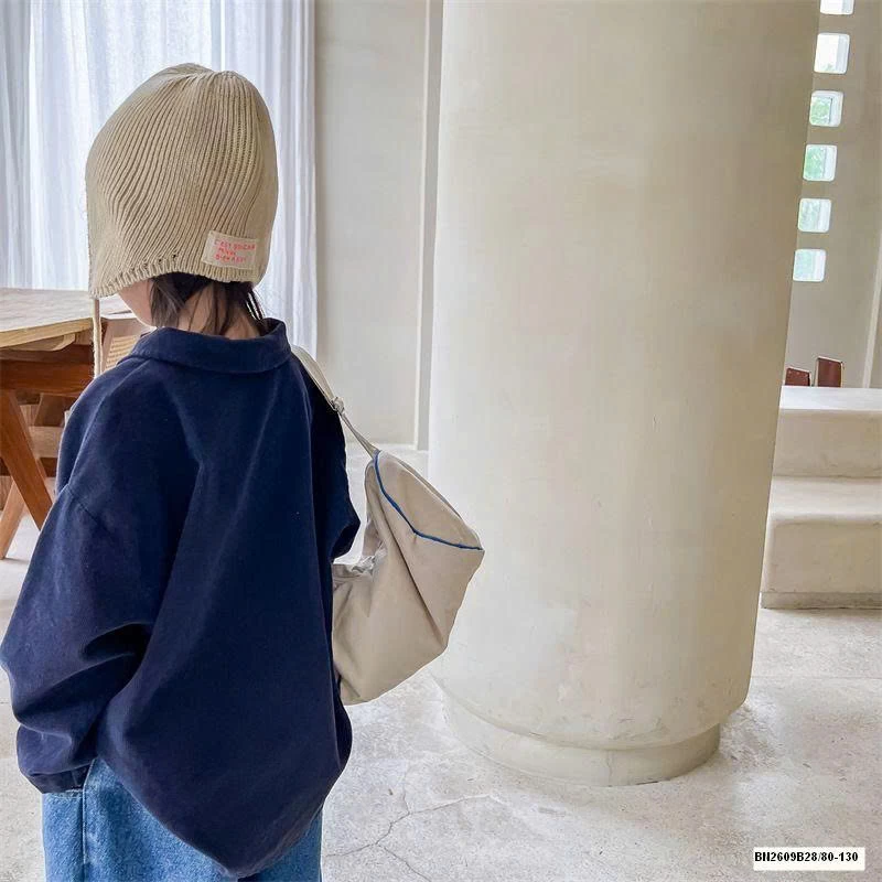 ÁO SƠ MI NHUNG THÊU GẤU ADBABY