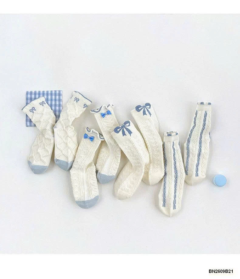 SET 4 ĐÔI TẤT NƠ CỔ LỠ