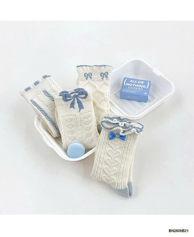 SET 4 ĐÔI TẤT NƠ CỔ LỠ