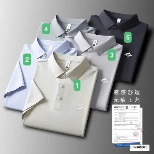 ÁO POLO NAM TRƠN MÀU LOGO NỔI