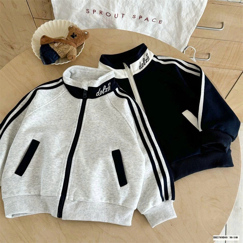 ÁO KHOÁC NỈ PHỐI SỌC