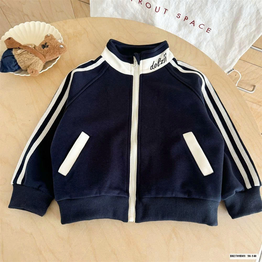 ÁO KHOÁC NỈ PHỐI SỌC