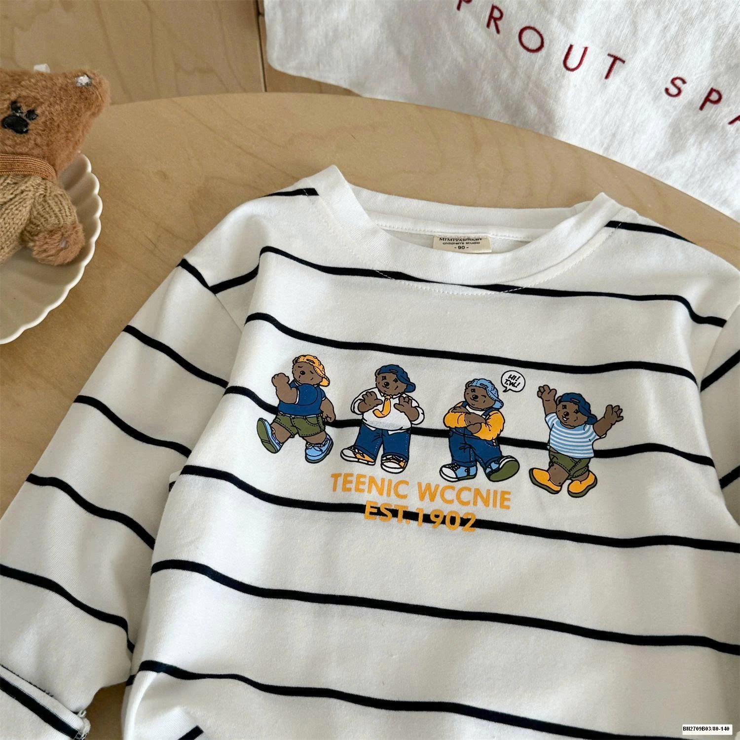 ÁO THUN MỎNG 4 CHÚ GẤU