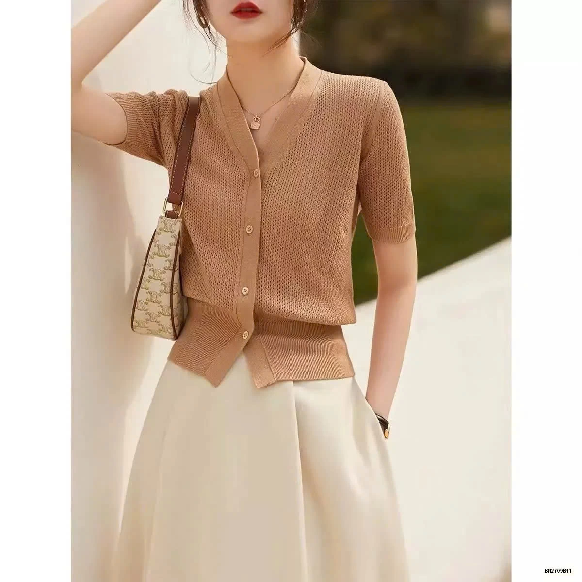 ÁO LEN DỆT KIM CỘC TAY