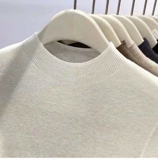 Áo len nữ nửa cổ cao