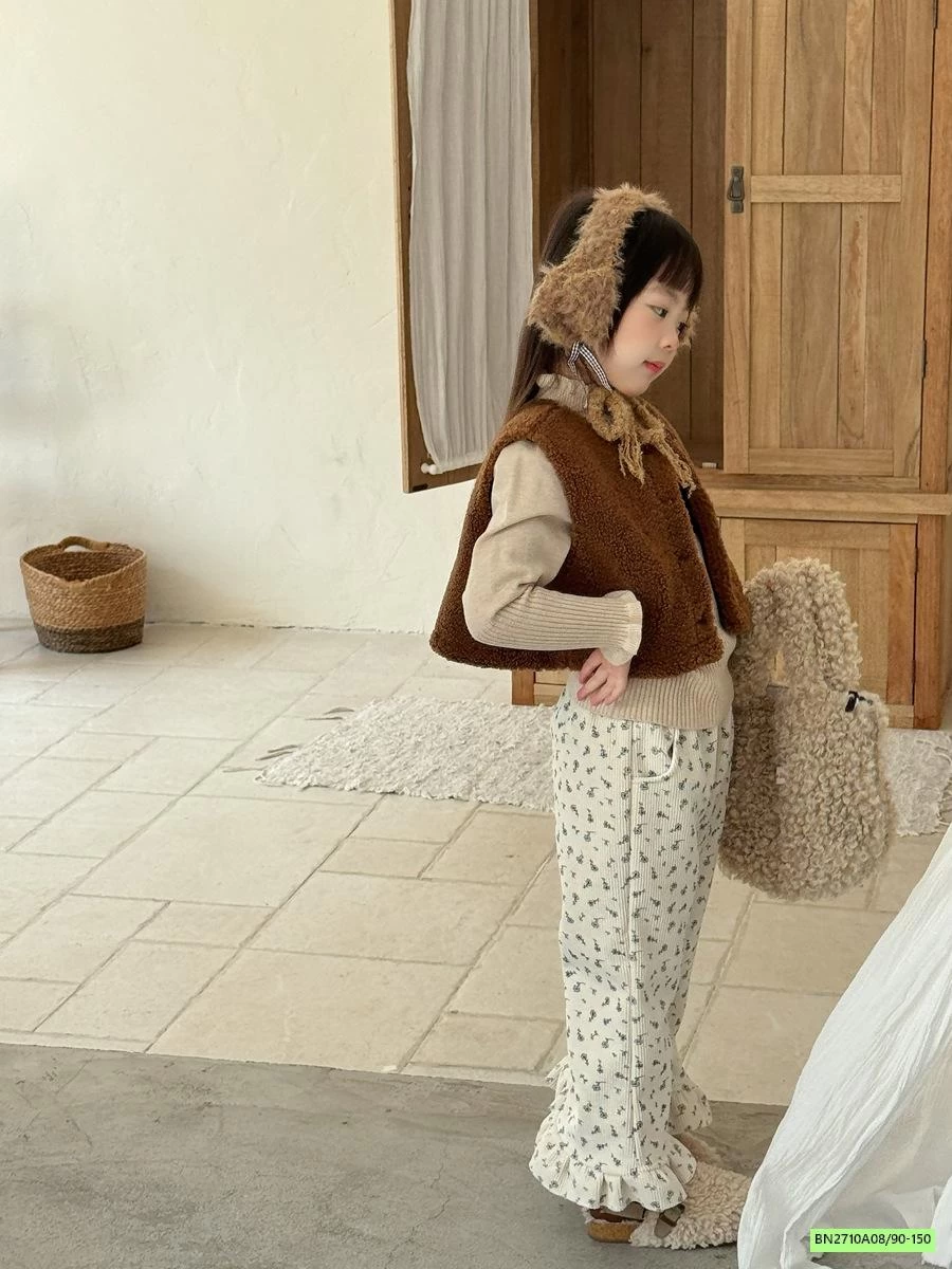 QUẦN NHUNG LOE HOA NHÍ LÓT NHUNG