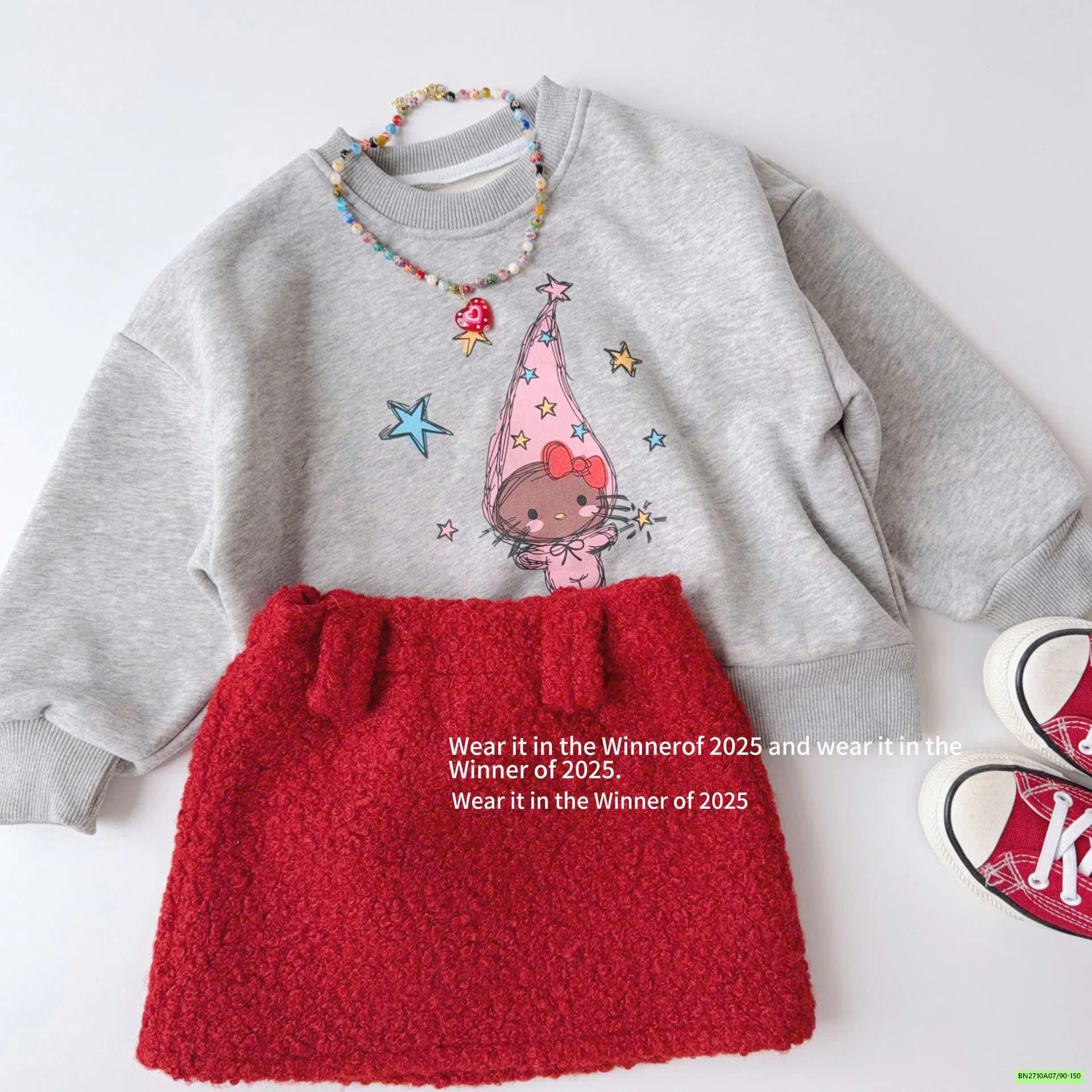 CHÂN VÁY NỈ BÔNG CỪU T&QKIDS